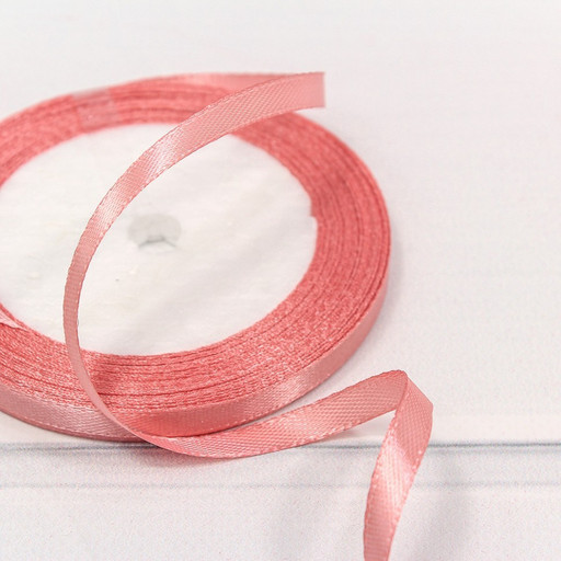 562-6/135 Лента Атласная Сатин 0,6см*25ярд Грязно-розовый 1/10 1/1200