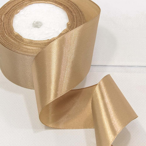 562-50/67 Лента Атласная Сатин 5см*25ярд Капучино 1/4 1/48