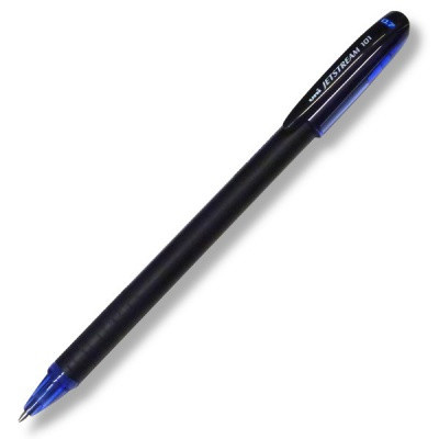 Ручка шариковая 0,7 мм синяя Uni Jetstream SX-101 подпружинный ПУ, грип-зона, Ultra Glide