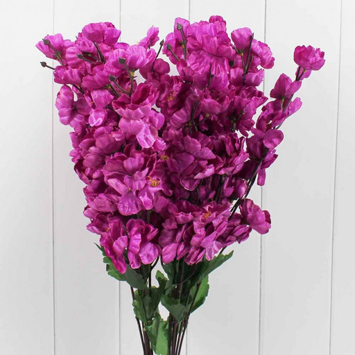 303-02-510/01 Искусственные цветы Сакура Фиолетовый 52см 1/2