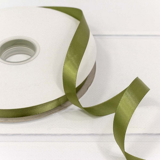 556-15/563 Лента Атласная Полиэстер класс А 1,5см*100ярд Оливковый 1/13 1/52