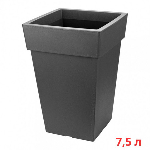 М3178/3 Кашпо ТУБУС 240х240мм 7,5л Графитовый
