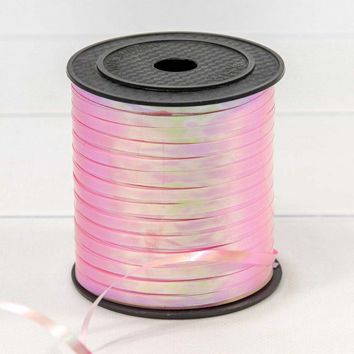 500586/1	Лента Полипропилен (бобина) перламутровая 0,5см*250ярд Розовый 1/5 1/60