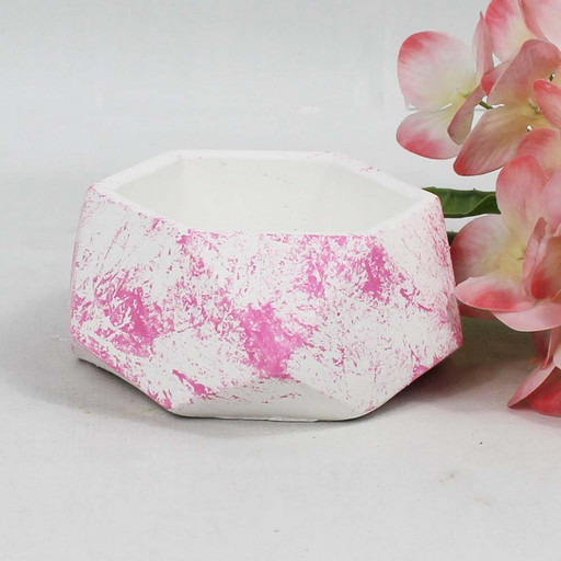 1004870010 Органайзер-подсвечник малый, белый с декором H-50мм D-120мм