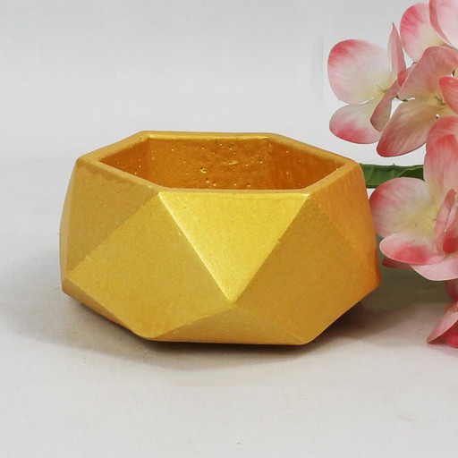 1004870001 Органайзер-подсвечник малый, золото H-50мм D-120мм