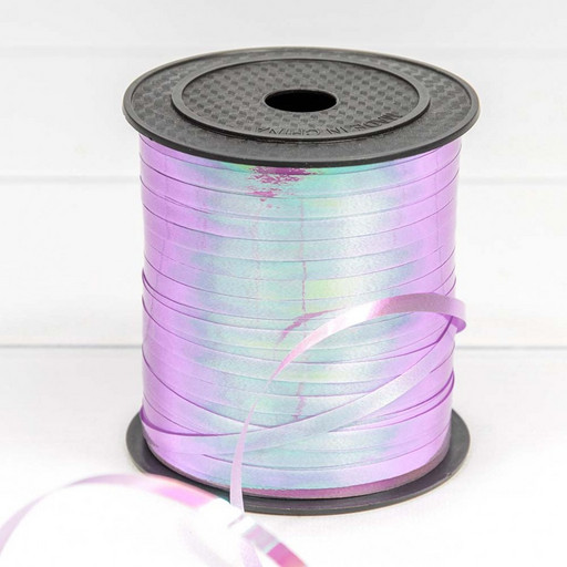 500586/3	Лента Полипропилен (бобина) перламутровая 0,5см*250ярд Сиреневый 1/5 1/60