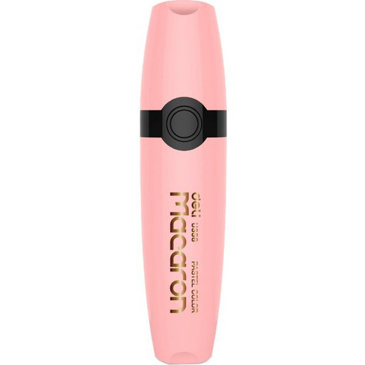 Текстовыделитель Deli Macaron розовый пастельный 1-5 мм, клиновидный ПУ