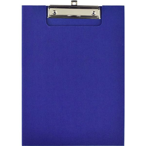 Папка-планшет с зажимом deVENTE, А4, картон/PVC, внутр. карман, европодвес, синяя