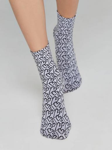 CONTE FANTASY Плотные носки с вывязанным рисунком «сердечки»