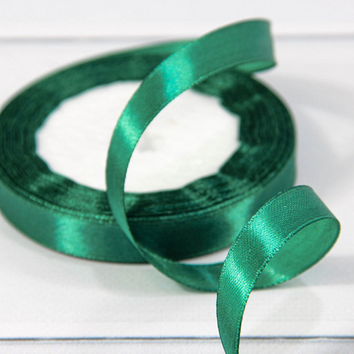 562-12/96 Лента Атласная Сатин 1,2см*25ярд Тёмно-бирюзовый 1/10 1/600