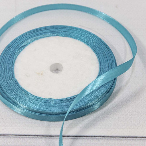 562-6/200 Лента Атласная Сатин 0,6см*25 ярд Бирюзовый 1/10 1/1200