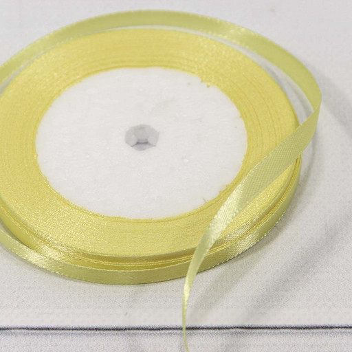 562-6/10 Лента Атласная Сатин 0,6см*25ярд Жёлтый 1/10 1/1200