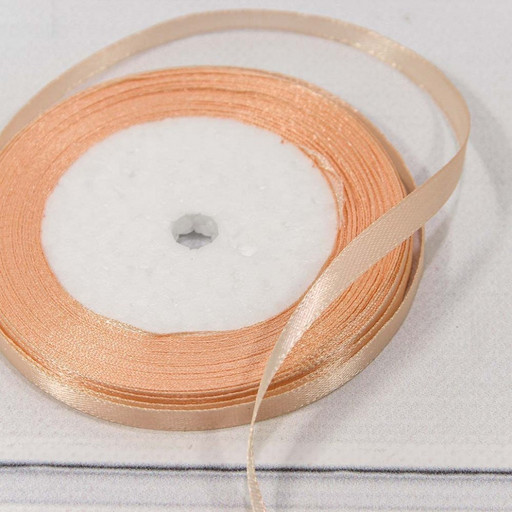 562-6/174 Лента Атласная Сатин 0,6см*25 ярд Тёмно-персиковый 1/10 1/1200