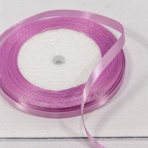 562-6/45 Лента Атласная Сатин 0,6см*25 ярд Светло-сиреневый 1/10 1/1200
