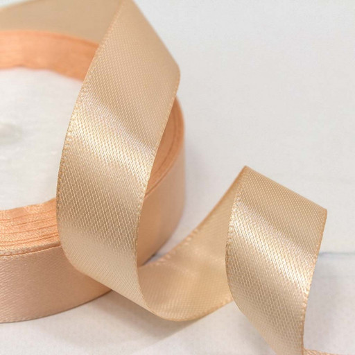 562-20/174 Лента Атласная Сатин 2см*25ярд Тёмно-персиковый 1/10 1/400