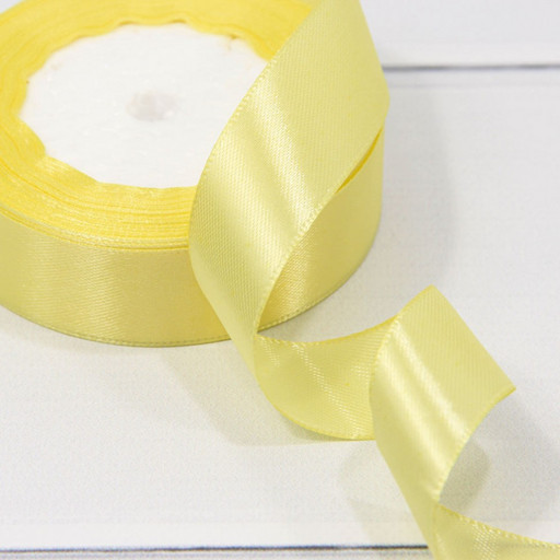 562-20/10 Лента Атласная Сатин 2см*25ярд Жёлтый 1/10 1/400