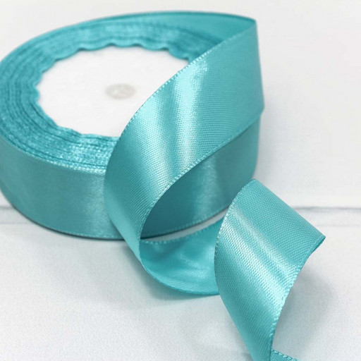 562-25/200 Лента Атласная Сатин 2,5см*25ярд Бирюзовый 1/5 1/300