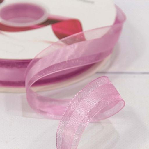 570-25/1045 Лента Органза Полоса 2,5см*100ярд Сиреневый 1/13 1/52