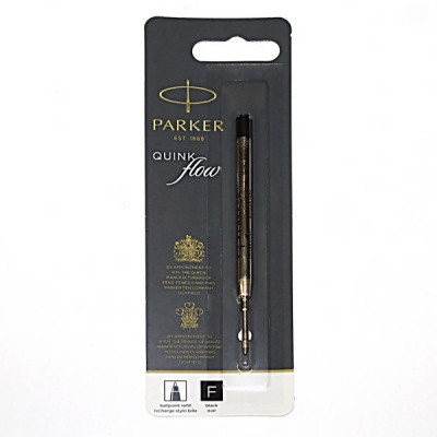 Стержень шариковый 97 мм, черный, 0.8 мм (F), Parker QuinkFlow Ball Point Refill Z08