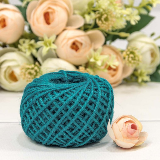 2887/6 Бечёвка из льна 1,5мм*50м двухслойная Синий 1/12 1/120