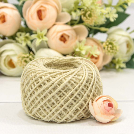 2887/1 Бечёвка из льна 1,5мм*50м двухслойная слойная бежевая 1/12 1/120