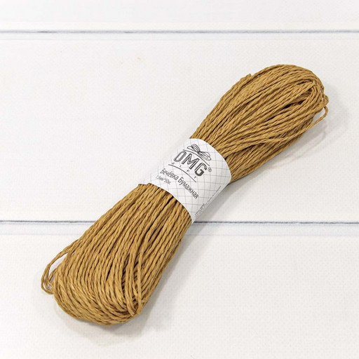 28874/5 Бечевка бумажная 1,5 мм*50 м светло-коричневый 1/6 1/360