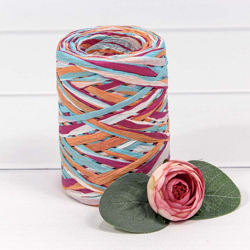 28880/2 Рафия бумажная 80м (микс) 1/4 1/144