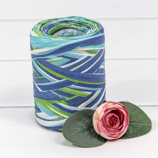 28880/4 Рафия бумажная 80м (микс 4) 1/4 1/144