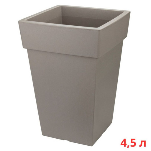М3177/2 Кашпо ТУБУС 200х200мм 4,5л французcкий серый