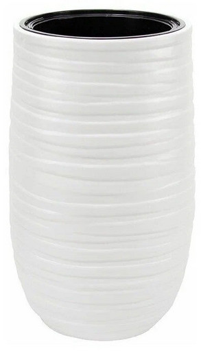 М3412/1 Кашпо ЛАЙН D375мм H 620мм со вставкой Белый