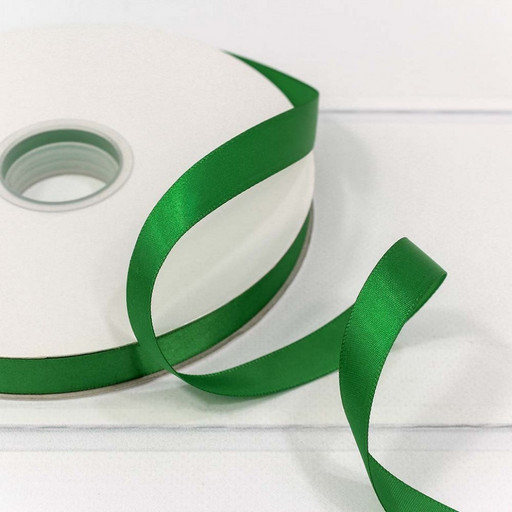 556-15/580 Лента Атласная Полиэстер класс А 1,5см*100ярд Зеленый 1/13 1/52