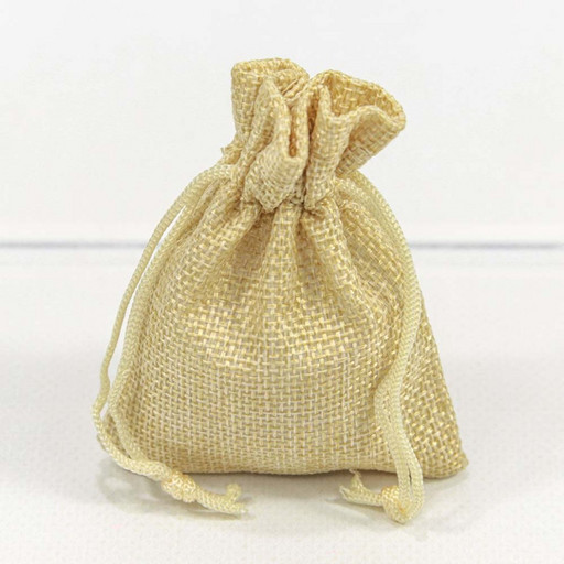 000809J/11 Мешочки из искусственного льна 7*9 Песочный 1/50 1/3000