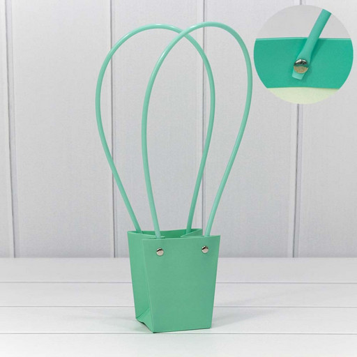 000171J/3 Пакет подарочный "Ваза для цветов" 10*9*6,5 Тиффани 1/10 1/300