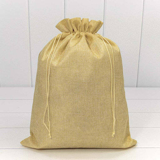 000809A/11 Мешочки из искусственного льна 30*40 Песочный 1/20 1/300