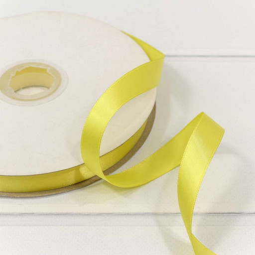 556-15/525 Лента Атласная Полиэстер класс А 1,5см*100ярд Желтый 1/18 1/72