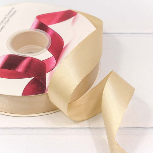 556-25/815 Лента Атласная Полиэстер класс А 2,5см*100ярд Пудровый 1/8 1/32