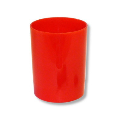 Стакан-органайзер пластиковый ПЧЕЛКА Красный, непрозрачный, круглый