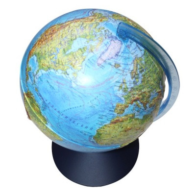 Глобус Земли физический, D21 см, рельефный, Globen Classic Euro