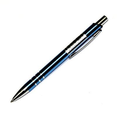 Ручка шариковая автоматическая 0,7 мм синяя Centrum Mega, металлический корпус, ассорти 3 цвета