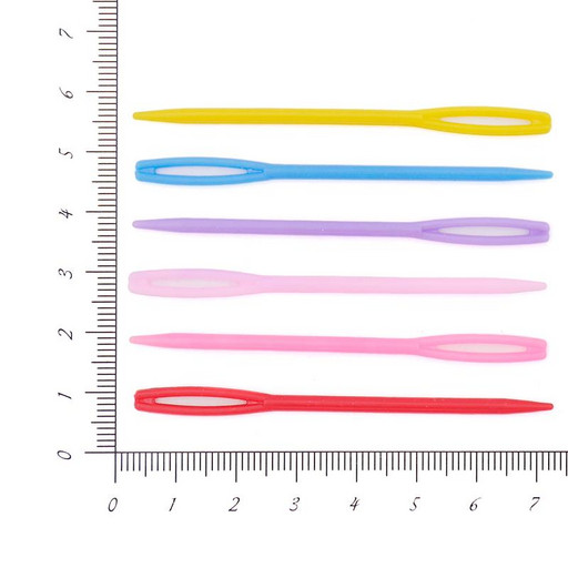 Игла для сшивания вяз. изделий 7.2см (бол),  50шт пластик