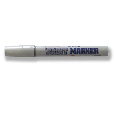 Маркер-краска 4,0 мм, серебристый MunHwa PM-03, пулевидный ПУ