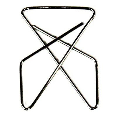 Скрепки-бабочки 50 мм, никелированные, 12 шт. к/к,  Attache