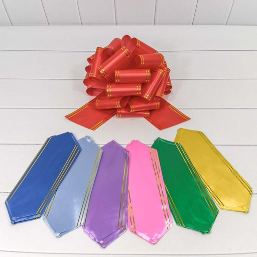 000525-100 Бант-шар 10см с золотой полосой (микс) 1/20 1/400 000525-100 Бант-шар 10см с золотой полосой (микс) 1/20 1/400