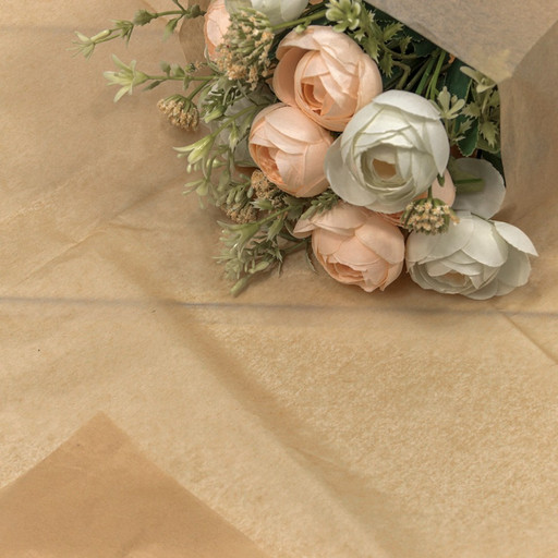 000102/34 Бумага в листах "Тишью" 50*66 (10 шт.) 27г Натуральный 1/120