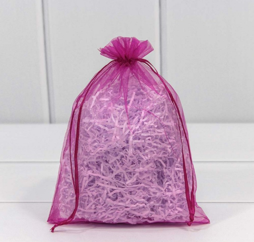 000801-8G Мешочки из органзы 14*20 Малиновый 1/100 1/3000