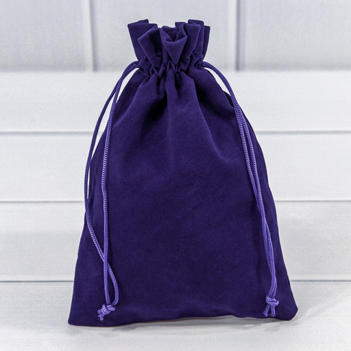 000811G/103 Мешочки бархатные 14*20 класс Б Синий 1/25 1/1500