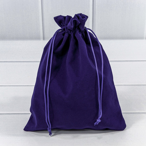 000811E/103 Мешочки бархатные 18*23 класс Б Синий 1/25 1/1000