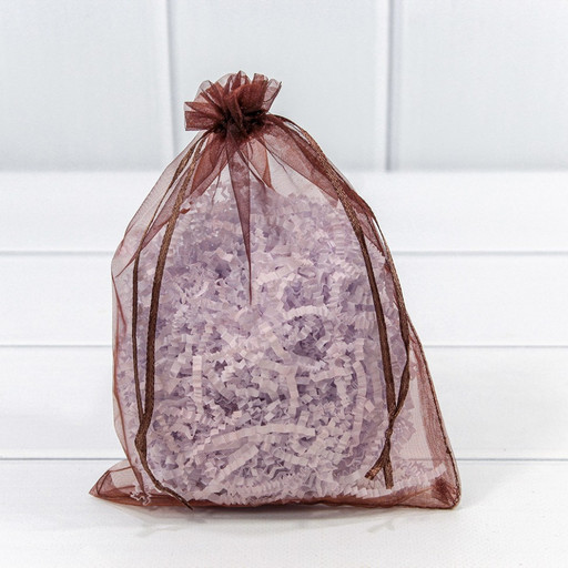 000801-9G Мешочки из органзы 14*20 Кофейный 1/100 1/3000