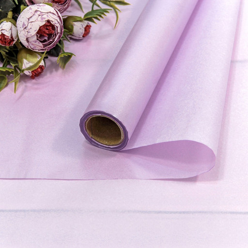 0001200/4 Бумага "Тишью" Водостойкая 0,5*10м Сиреневый 1/50