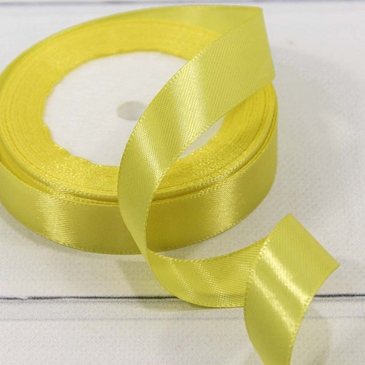 562-20/192 Лента Атласная Сатин 2см*25 ярд Ярко-жёлтый 1/10 1/400